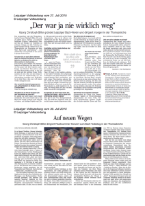 Leipziger Volkszeitung vom 27. Juli 2015