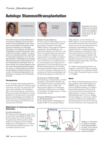 Autologe Stammzelltransplantation