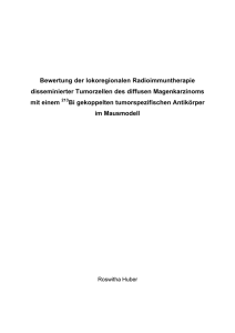 Bewertung der lokoregionalen Radioimmuntherapie disseminierter