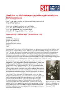 Slawisches – 3. Sinfoniekonzert des Schleswig