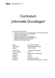 Curriculum „Informatik Grundlagen“