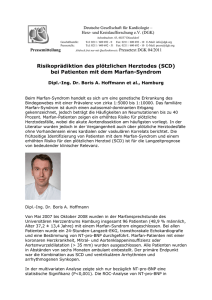 Risikoprädiktion des plötzlichen Herztodes (SCD)