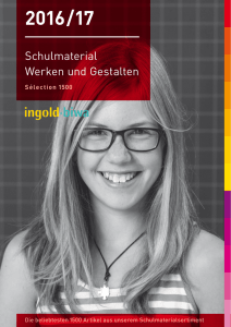 Schulmaterial Werken und Gestalten