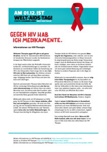 Informationen zur HIV- Therapie - Welt-Aids