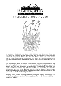 Preisliste 2009 - kraeutergarten