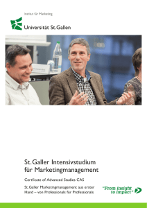 St.Galler Intensivstudium für Marketingmanagement