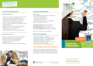 IUBH Duales-Studium – Bachelor Marketing Management
