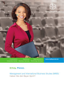 Management and International Business Studies (MIBS)