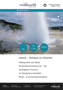 Island – Hotspot im Atlantik