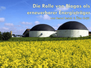 Die Rolle von Biogas als erneuerbarer Energieträger