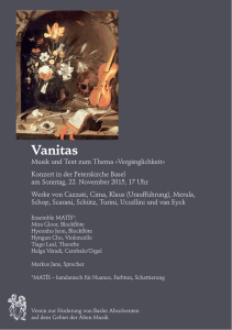 Vanitas - Festtage Alte Musik Basel