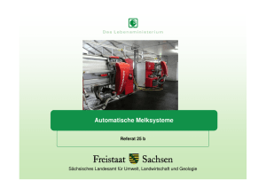 Automatische Melksysteme - Landwirtschaft in Sachsen