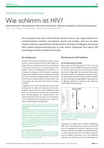 Wie schlimm ist HIV? - Schweizerische Ärztezeitung