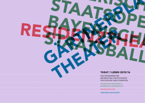 THEATerLEBEN 2015/16 - Bayerische Staatsoper