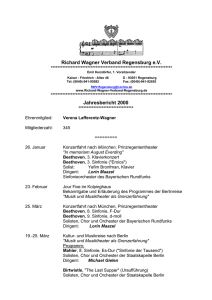 Jahresbericht 2000 Richard Wagner Verband Regensburg e.V.