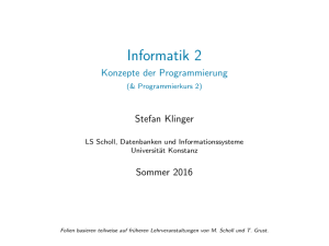 Informatik 2 - Universität Konstanz