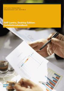 SAP Lumira, Desktop Edition: Installationshandbuch