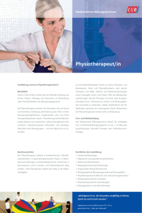 Physiotherapeut/in