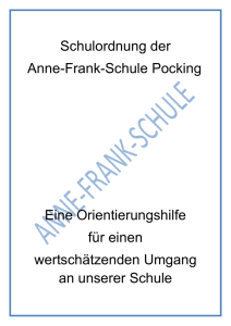 Schulordnung mit Bildern - Anne Frank Schule Pocking