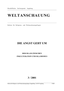 weltanschauung - Bistum Augsburg