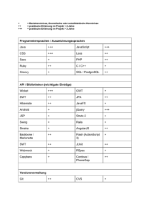 Programmiersprachen / Auszeichnungssprachen