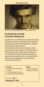Kunsttag Karlsruhe Von Rembrandt zum Selfie Faszination