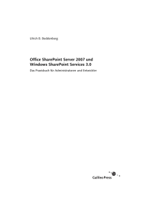 Office SharePoint Server 2007 und Windows SharePoint Services 3.0