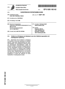 Verfahren zur Reinigung von Abwässern aus einer