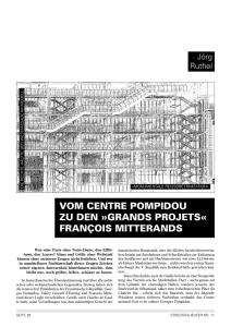 Jörg Ruthel: Vom Centre Pompidou zu den "Grands Projets"