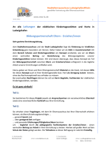 Bildungspartnerschaft Eltern - Erzieher/innen