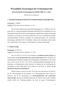 Wesentliche Neuerungen im Verfassungsrecht - Kucsko