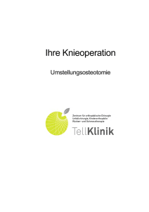 Ihre Knieoperation