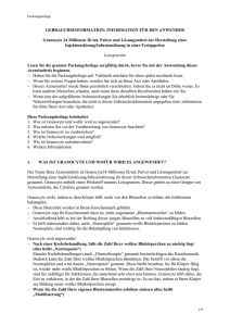 GEBRAUCHSINFORMATION: INFORMATION FÜR DEN