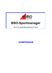 BSO-Sportmanager - SPORTUNION Österreich
