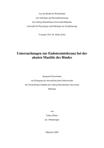 E. coli - Elektronische Dissertationen der LMU München