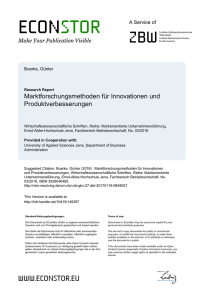 Marktforschungsmethoden für Innovationen und