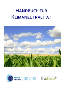 handbuch für klimaneutralität - Deutsche Bundesstiftung Umwelt