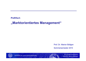 Marktorientiertes Management