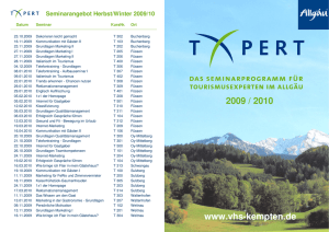 T-XPert - Qualifizierungsseminare 2009_10