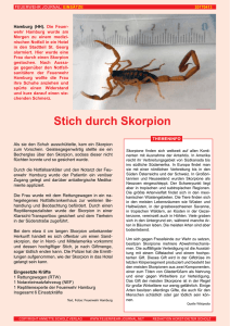 stich durch skorpion