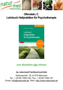 Ofenstein, C. Lehrbuch Heilpraktiker für Psychotherapie