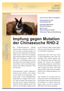Impfung gegen Mutation der Chinaseuche RHD-2