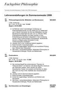 Veranstaltungen im SS 2006 - sowi.uni-kl.de
