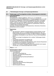 ANHANG III Steckbriefe für Vorsorge