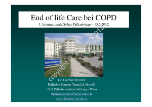 bei COPD - Internationale Sylter Palliativtage