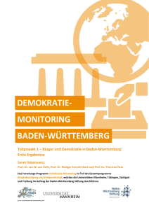 Demokratie-Monitoring Baden-Württemberg - Mzes
