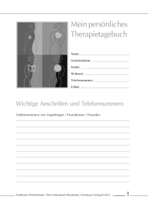 Therapietagebuch - Schattauer Verlag