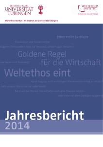 Jahresbericht 2014 - Weltethos