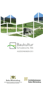 Broschüre Baukultur Schwäbische Alb