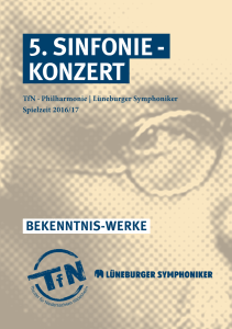 5. sinfonie - konzert - Theater für Niedersachsen
